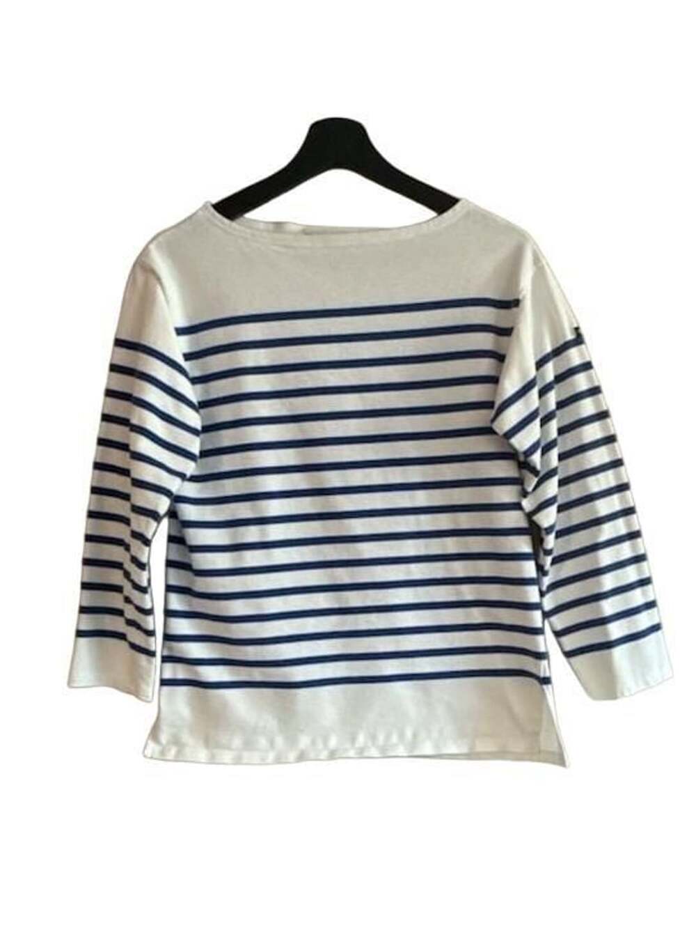 Saint James L'Atelier Made In France Striped Long Sleeve Boatneck Shirt - Picture 5 of 12